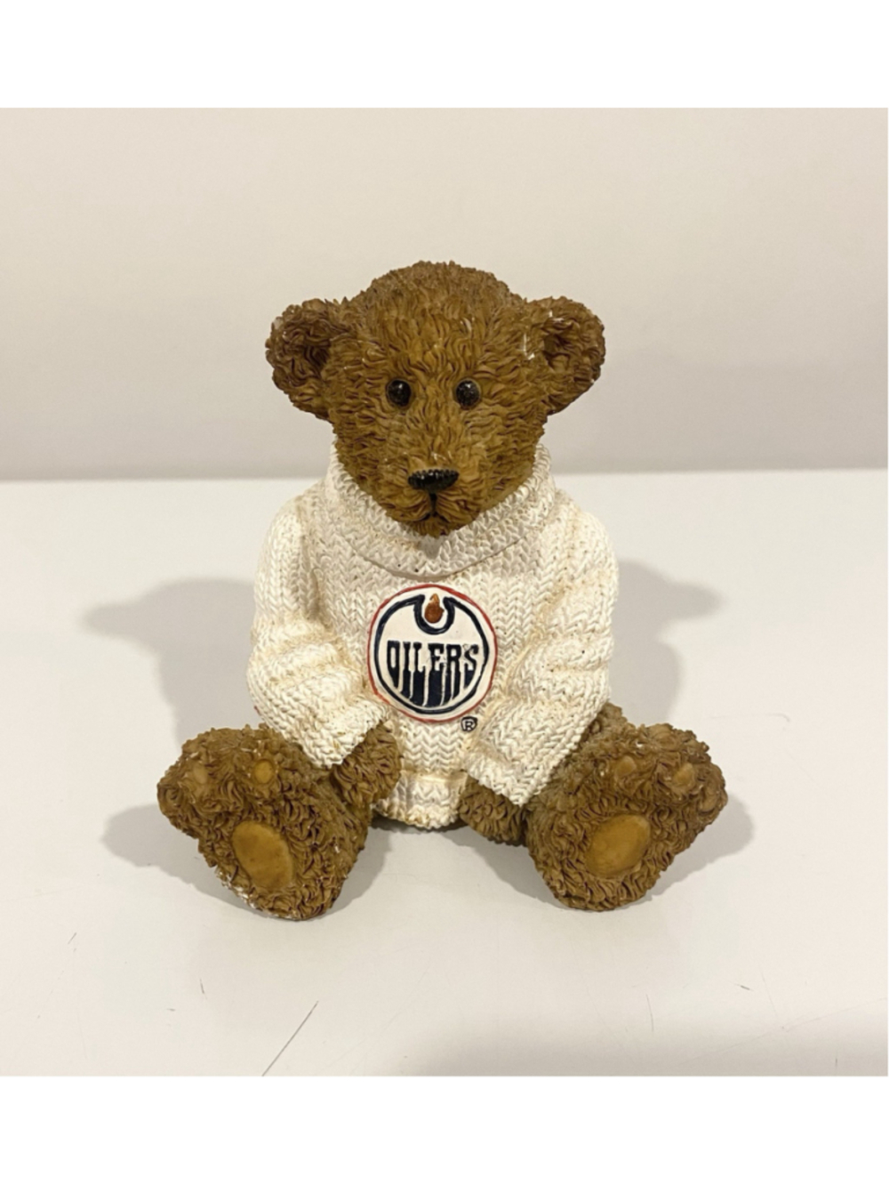 Edmonton Oilers Powerplay Teddies Les Cadeaux Elby Gifts NHL Resin Bear Figurine
